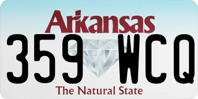 AR license plate 359WCQ