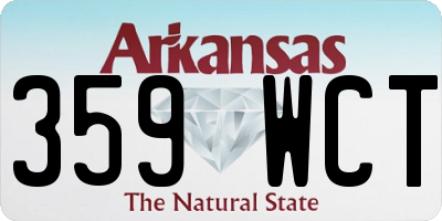 AR license plate 359WCT