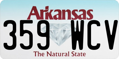 AR license plate 359WCV