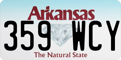 AR license plate 359WCY