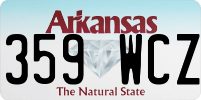 AR license plate 359WCZ