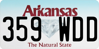 AR license plate 359WDD