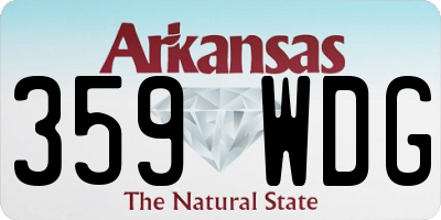 AR license plate 359WDG