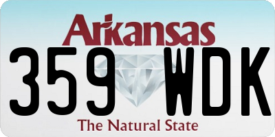 AR license plate 359WDK