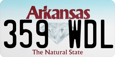 AR license plate 359WDL