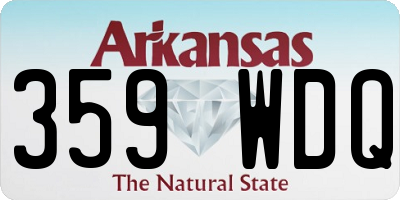 AR license plate 359WDQ