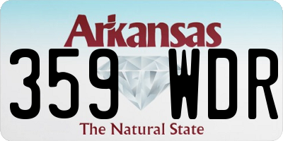 AR license plate 359WDR
