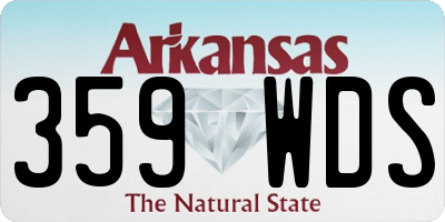 AR license plate 359WDS