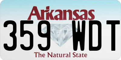 AR license plate 359WDT