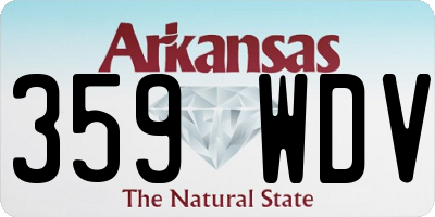 AR license plate 359WDV