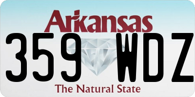AR license plate 359WDZ