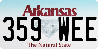 AR license plate 359WEE