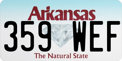 AR license plate 359WEF