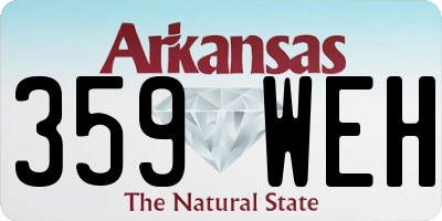 AR license plate 359WEH