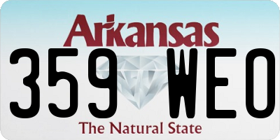 AR license plate 359WEO