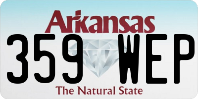 AR license plate 359WEP
