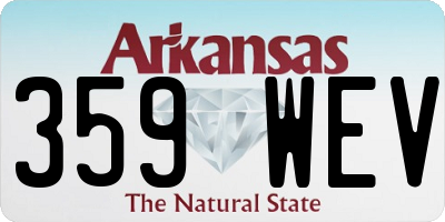 AR license plate 359WEV
