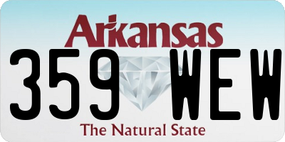 AR license plate 359WEW