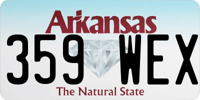 AR license plate 359WEX