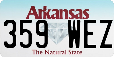 AR license plate 359WEZ