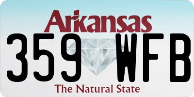 AR license plate 359WFB