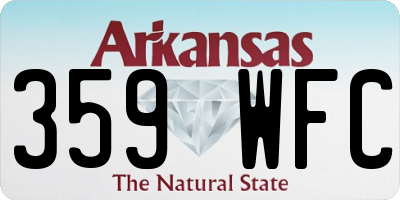 AR license plate 359WFC