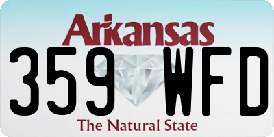 AR license plate 359WFD