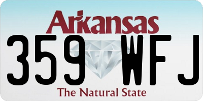 AR license plate 359WFJ