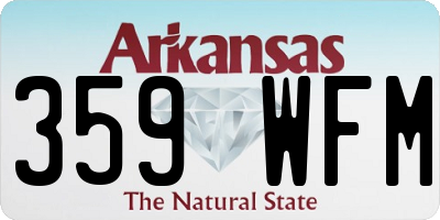 AR license plate 359WFM