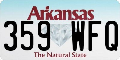 AR license plate 359WFQ