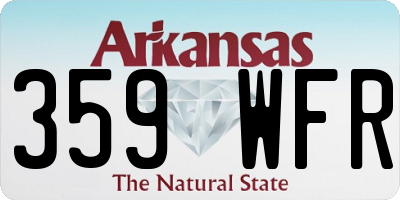 AR license plate 359WFR