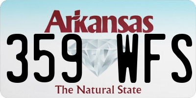 AR license plate 359WFS
