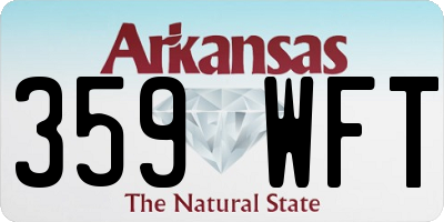 AR license plate 359WFT