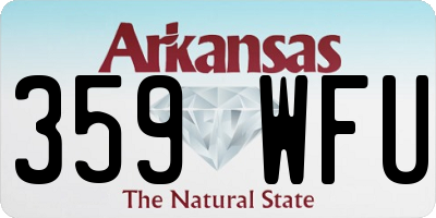 AR license plate 359WFU