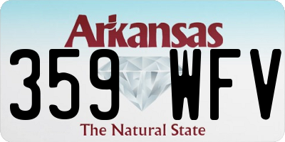 AR license plate 359WFV