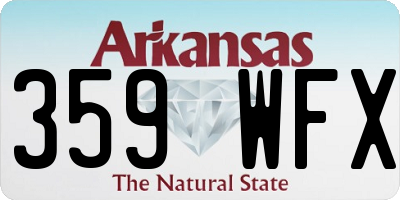 AR license plate 359WFX
