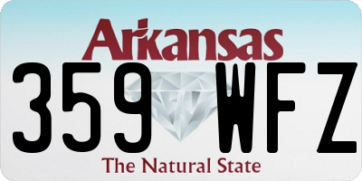 AR license plate 359WFZ