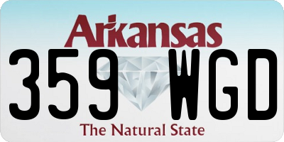 AR license plate 359WGD