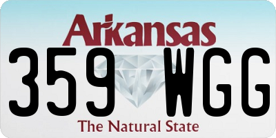 AR license plate 359WGG