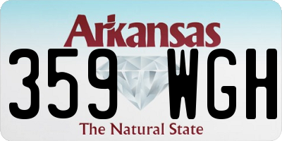 AR license plate 359WGH