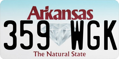 AR license plate 359WGK