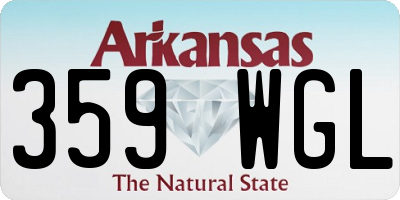 AR license plate 359WGL