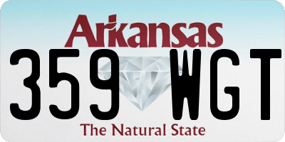 AR license plate 359WGT