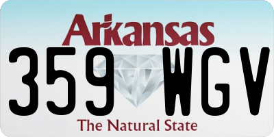 AR license plate 359WGV