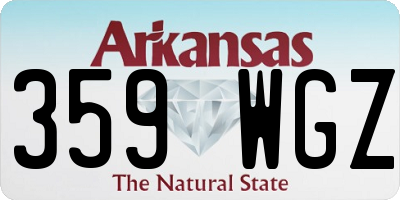 AR license plate 359WGZ