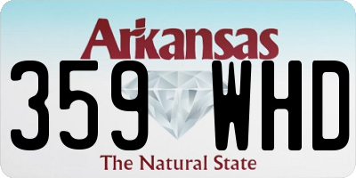 AR license plate 359WHD