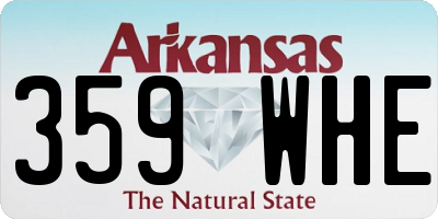 AR license plate 359WHE