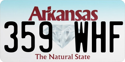 AR license plate 359WHF