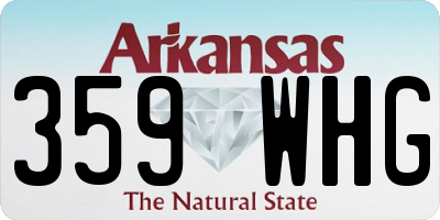 AR license plate 359WHG