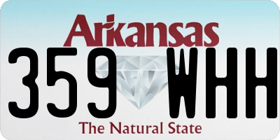 AR license plate 359WHH